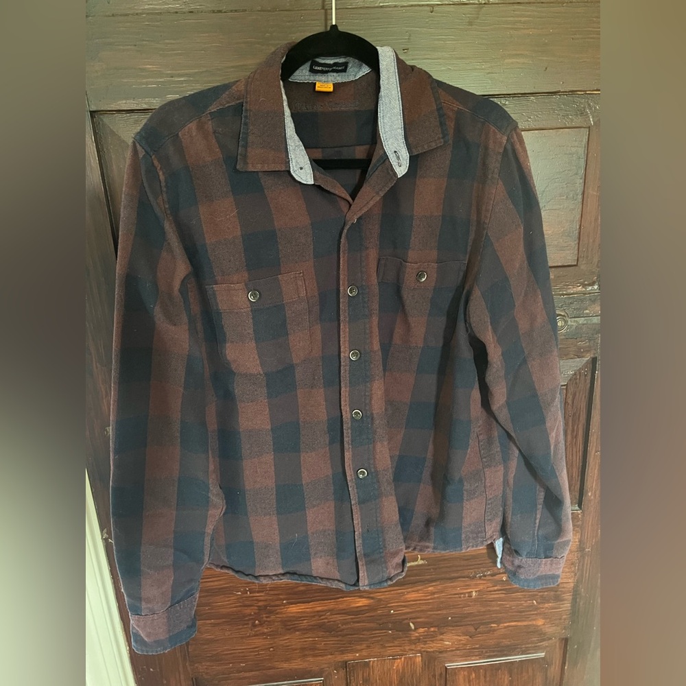 Plaid Button-Up Shirt
